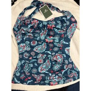 eomenie women's Two piece swimsuit Size Small Ruched Tummy Control